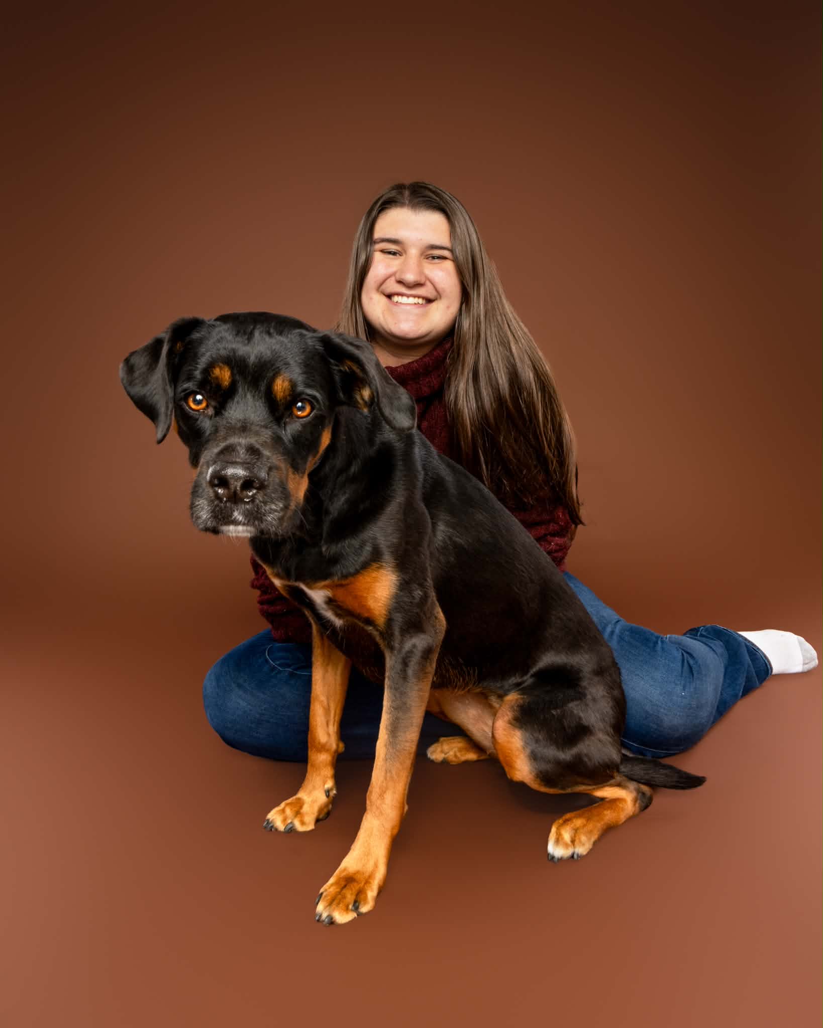 Alexis Payne with her dog Letty
